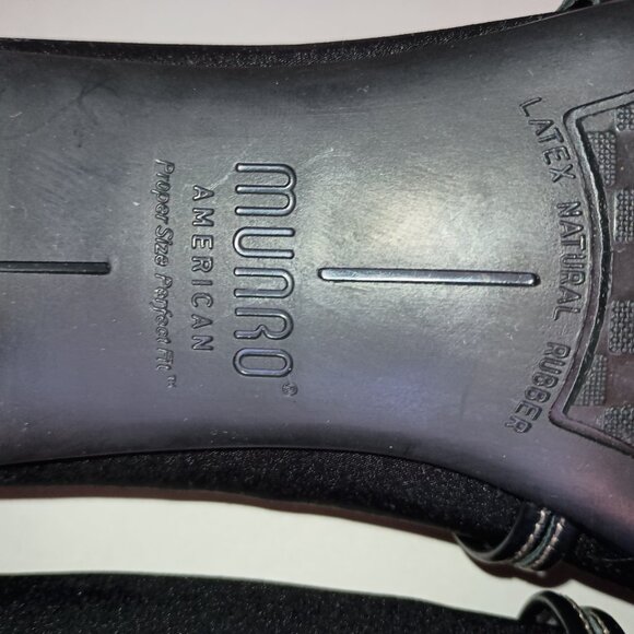 Munro Cindi Black Fabric Dress Work Block Heel Round Toe Shoes Women’s Size 8N - Picture 8 of 10